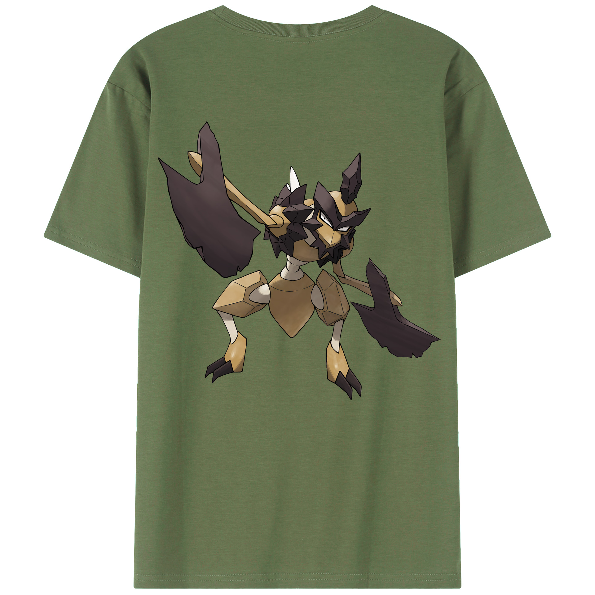 （画像用） ポケットモンスター Pokémon 綿100％ メンズ半袖Tシャツ（バックプリント） 通気性
